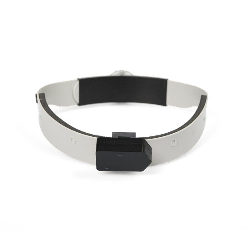 VORTEQ-sensor til inertialmåling monteret på et pandebånd.